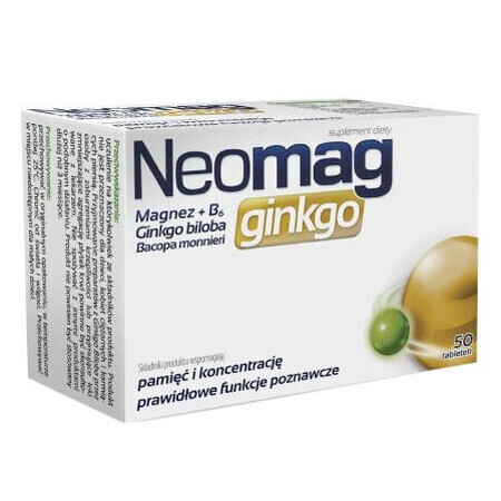 Neomag Ginkgo, 50 tabletten