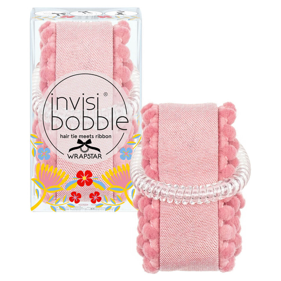 Invisibobble Wrapstar Wrapstar Flores amp; Bloom Wasgum met lint Ami amp; Co, 1 stuk