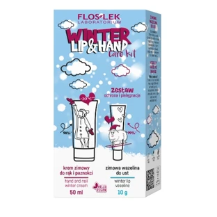 Flos-Lek Winter Lip amp ; Hand Protection and care Cream 50 ml + Vaseline 10g