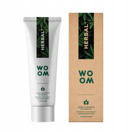 Woom Herbal+ Pastă de dinți pe bază de plante, 75ml