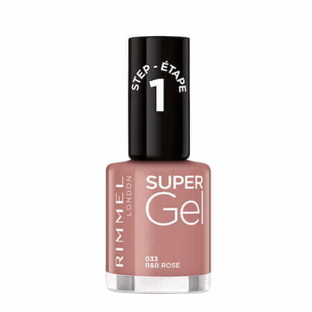 Rimmel Smalto Super Gel 033 R amp;B Rose, 12ml