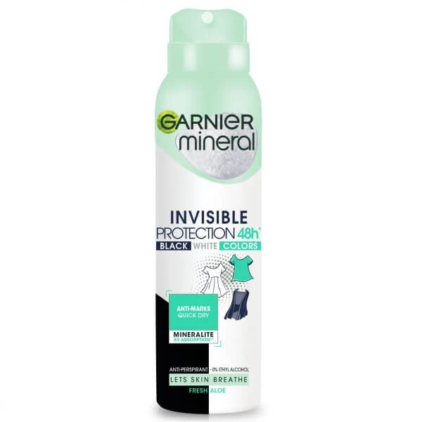 Garnier Mineral Invisible Protection frisse aloë antitranspiratiespray, 150ml