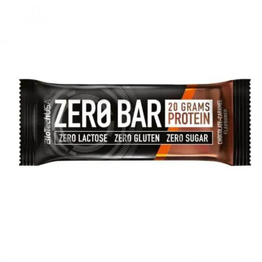 Barre protéinée Chocolat et Caramel Zero Bar, 50 g, BioTechUSA