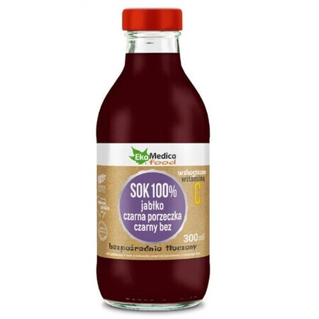 100% appelsap zwarte bes zwarte bes vlierbessen, 300 ml