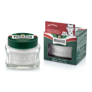 Proraso Green Pre Shave Cream Crema pre-barba con olio di eucalipto, 100ml