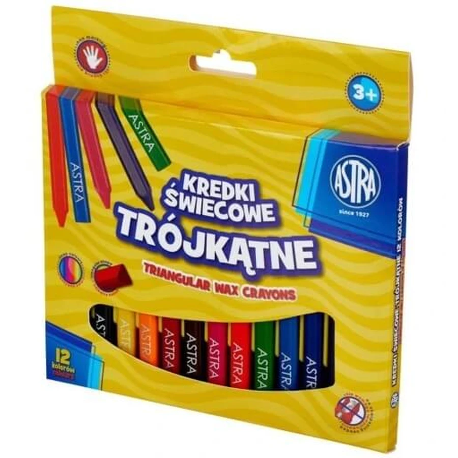 Astra, Creioane colorate tricolore, 12 culori