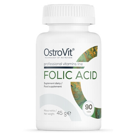 Acido folico OstroVit, 90 compresse