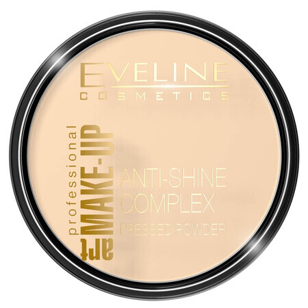 Eveline Cosmetics Art Make Up Anti-Shine Complex Pudră minerală matifiantă cu mătase 30 Ivory, 14g