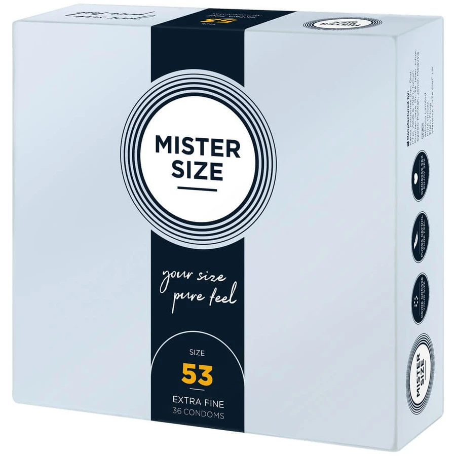 Mister Size, 53 mm condooms, 36 stuks