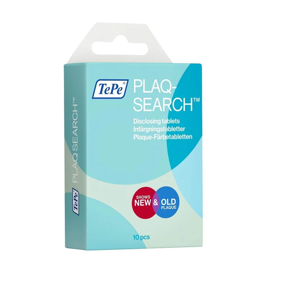 TePe PlaqSearch Pouch, 10 comprimés
