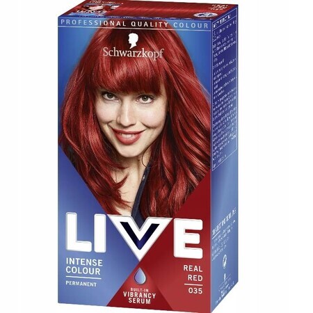 Schwarzkopf Live Intense Farbe Wachs Farbe 035 Real Red