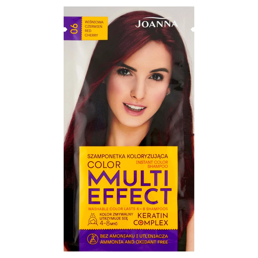 Joanna Multi Effect Colour Shampoo Multi Effect 06 Weinrot, 35g