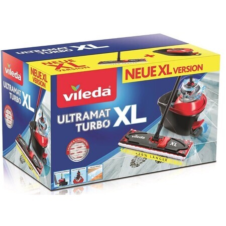 Vileda, Ultramat Turbo XL, Set Mop + Emmer