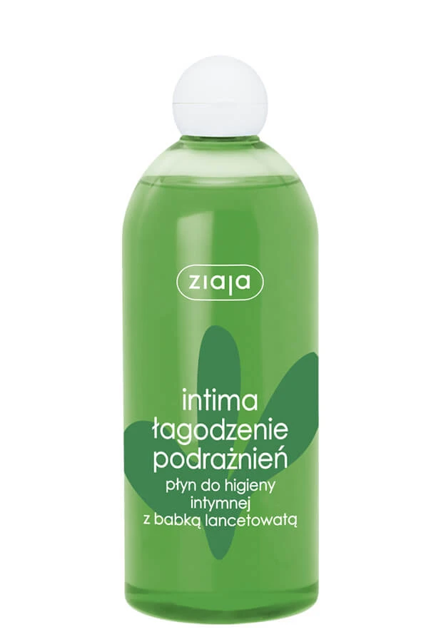 Ziaja Intima, Lancet weegbree intieme hygiëne lotion, 500ml - Lang houdbaar!