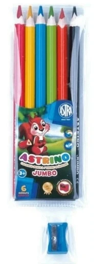 Asterino Eye kleurpotloden, 6 kleuren