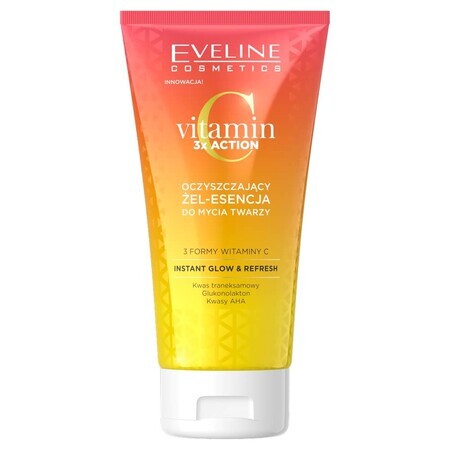 Eveline Cosmetics Vitamine C 3x Actie Zuiverende E-essence Gezichtsreiniging Vitamine C 3x Actie Zuiverende E-essence, 150ml