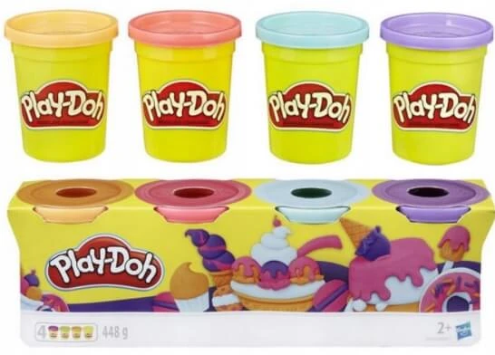 Play-doh, Hasbro, Ciastolina, 4 kleuren