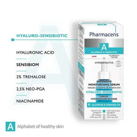 Pharmaceris A Hyaluro-Sensibiotic Suero hidratante intensivo, 30 ml