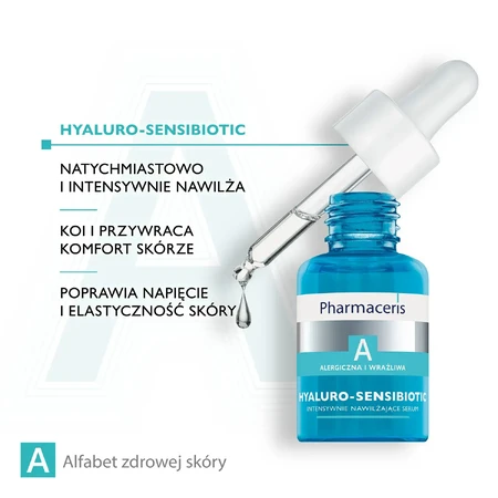 Pharmaceris A Hyaluro-Sensibiotic Suero hidratante intensivo, 30 ml