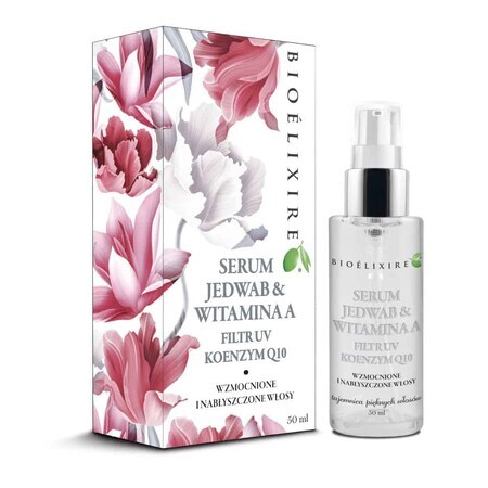 Bioelixire Silk amp; Vitamine A Haarversterkend Serum verrijkt met UV-filter en co-enzym Q10, 50ml