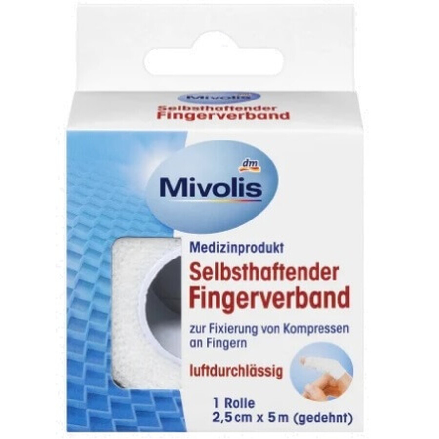 Mivolis, Zelfklevende vingertape 2,5cm x 5m, 5m