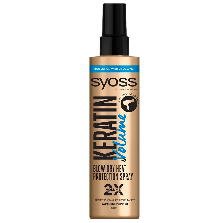 Syoss Keratin- & Hitzeschutzspray für voluminöses Haar, 200ml