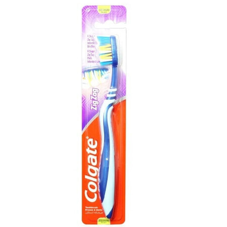 Colgate, ZigZag tandenborstel, medium, 1 st