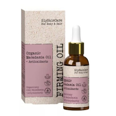 GlySkinCare for Body and Hair Huile de macadamia biologique + antioxydants, 30 ml