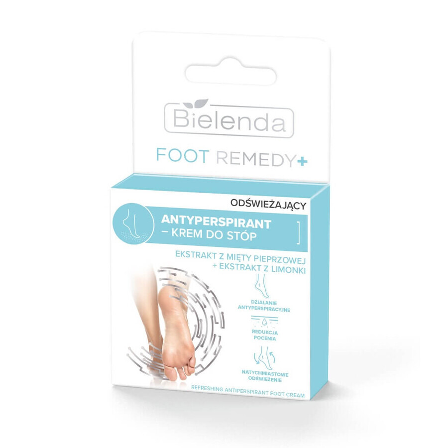 Bielenda Foot Remedy Crème rafraîchissante anti-transpiration pour les pieds, 50ml