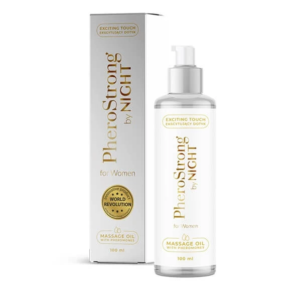 PheroStrong By Night Vrouwen Masau Olie met Feromonen, 100ml