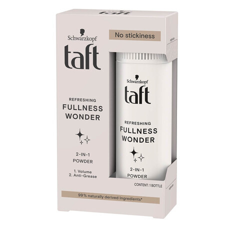 Polvos capilares Taft Fullness Wonder 2en1 para añadir volumen y cuerpo, 10g