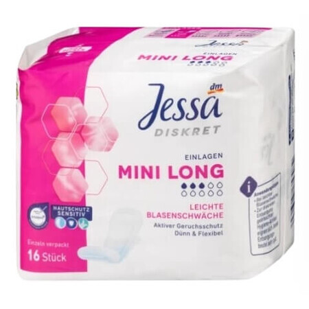 Jessa, Mini Long, Prosoape sanitare, 16 buc