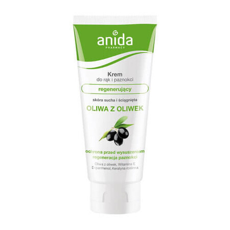 Anida, Regenererende olijfcrème voor handen en nagels, 100 ml - Lang leven!