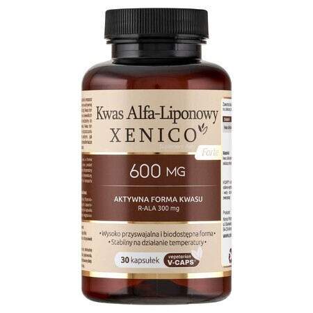 Xenico Pharma, Alfa-liponzuur forte, 30 capsules