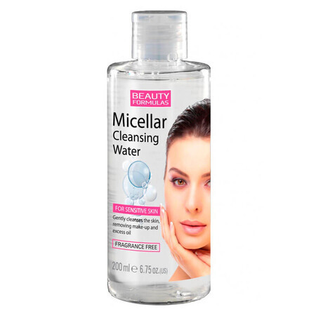 Beauty Formulas lozione micellare per il viso per pelli sensibili, 200ml