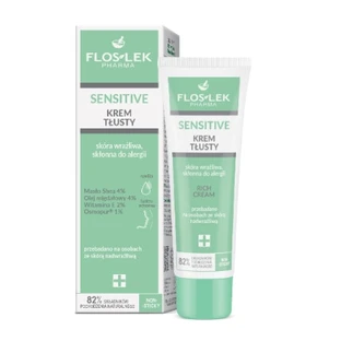 Flos-Lek Pharma Sensitive Skin Creme für empfindliche, zu Allergien neigende Haut, Tag und Nacht, 50 ml.