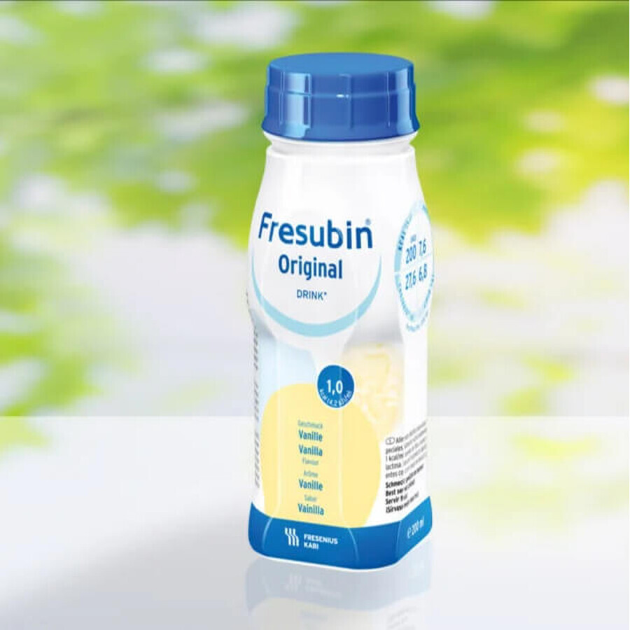 Fresubin Original vanilla flavored drink, 4 x 200 ml, Fresenius Kabi Germany