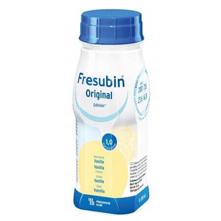 Fresubin Original vanilla flavored drink, 4 x 200 ml, Fresenius Kabi Germany