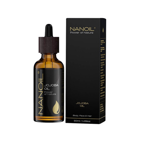 Nanoil Aceite de Jojoba para el cuidado del cabello y del cuerpo, 50ml