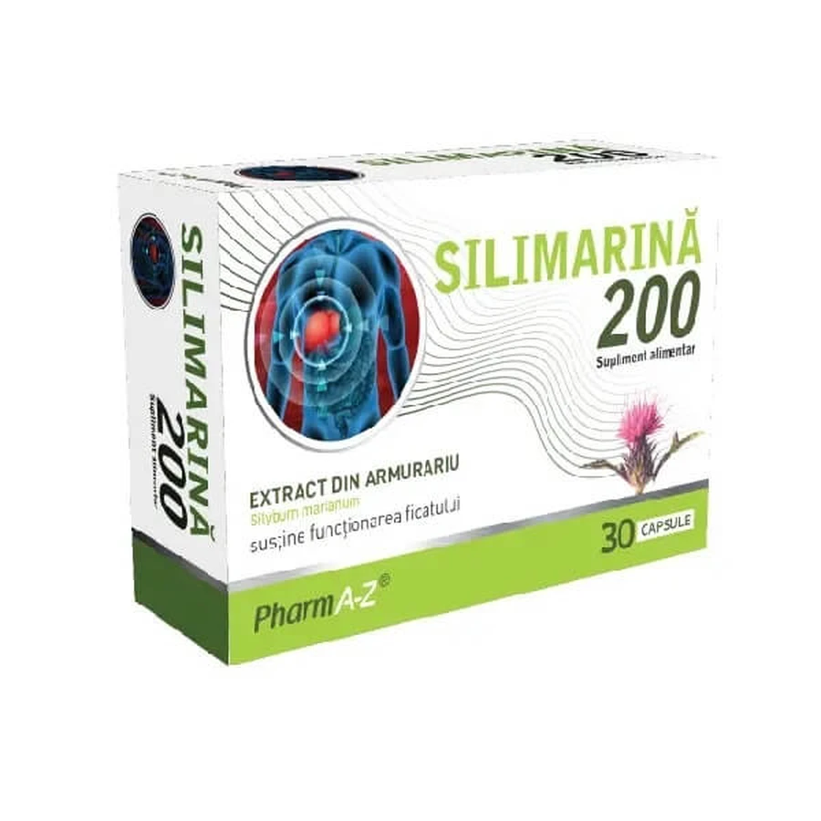 Silimarina 200mg x 30 cps Pharm A-Z