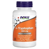 L-Tryptofaan, 500 mg, 60 plantaardige capsules, Now Foods