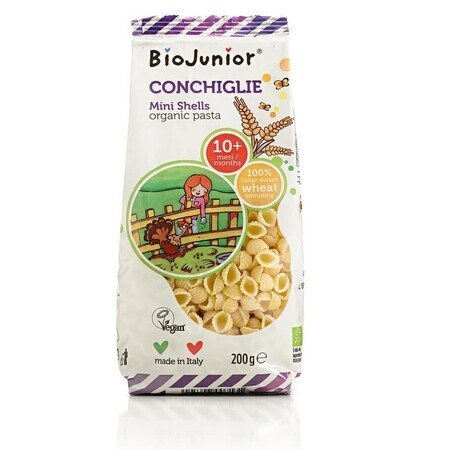 Pasta biologica a forma di conchiglie 10 mesi+, 200 g, Germinal