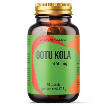 Gotu Kola, 450 mg, 60 capsules, Remedia Laboratories