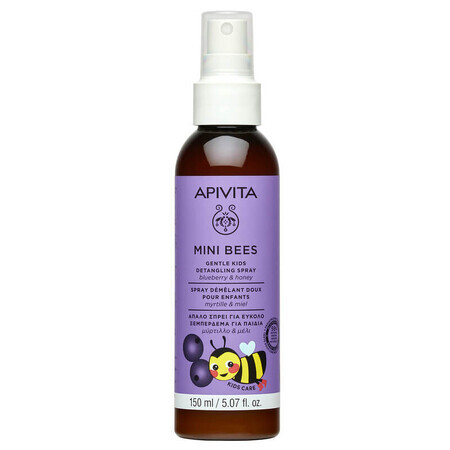 Ontwarrende haarspray zonder uitspoelen Mini Bees Gentle Kids, 150 ml, Apivita