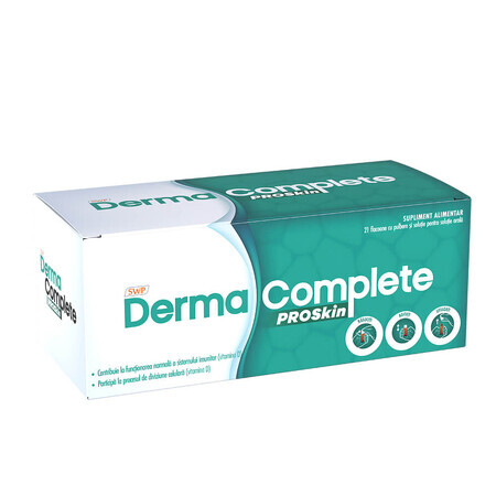 Derma Complete PROSkin Integratore per lesioni cutanee Derma Complete PROSkin, 21 fiale con soluzione, Sun Wave Pharma