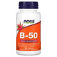 Complex Vitamine B-50, 100 tabletten, Now Foods