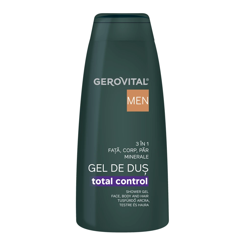 Men Total Control 3 in 1 douchegel voor mannen, 400 ml, Gerovital