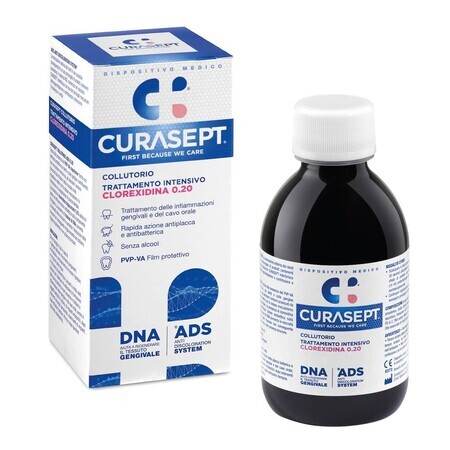 Mundspülung mit 0,20% Chlorhexidin Ads Dna, 200 ml, Curasept