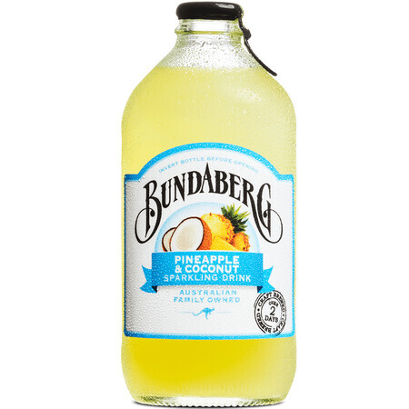 Carbonated drink with pineapple and coconut, 375 ml, Bundaberg