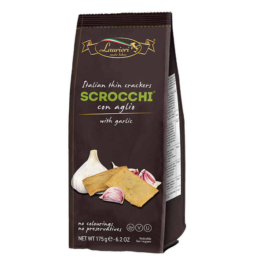 Scrocchi Knoflook Crackers, 175 g, Laurieri